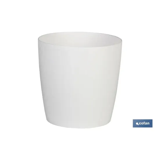 MACETA CAMELIA COLOR BLANCO 18X17.8cm