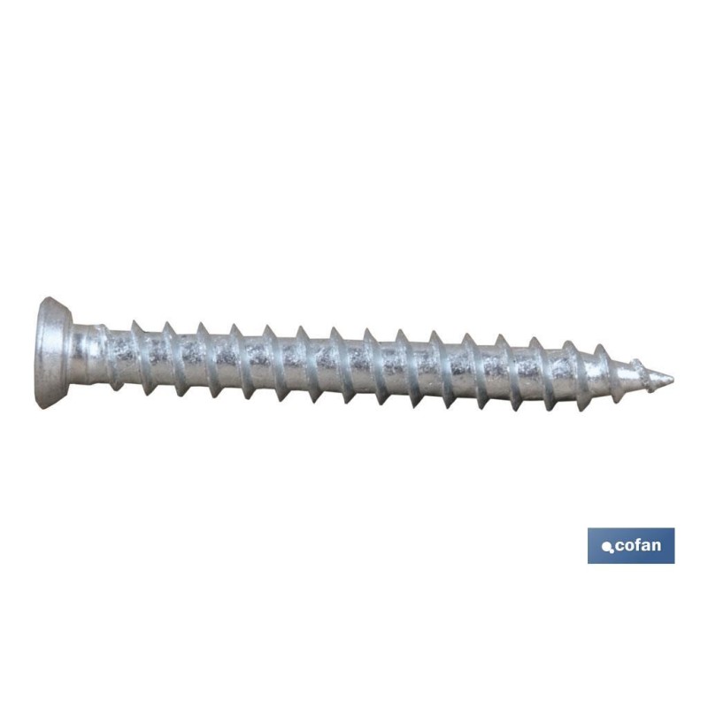 TORNILLO HORMIGÓN PLANA TORX 7,5X120