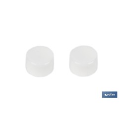 SET DE 2 PCS. PARA SANITARIO WC TACO LARGO 6 X 80 MM INOX.