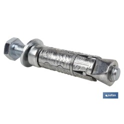 ANCLAJE ZAMAK HPM M-6x50 CON TORNILLO 8.8