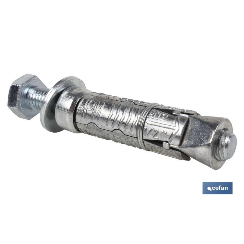 ANCLAJE ZAMAK HPM M-10x70 CON TORNILLO 8.8