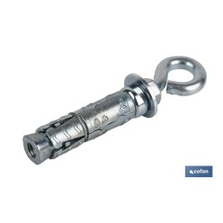 ANCLAJE ZAMAK HPM M6 X 45 CON ARGOLLA