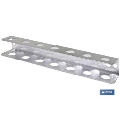 SOPORTE DESTORNILLADORES GALVANIZADO PARA PANEL DE HERRAMIENTAS L-220 MM