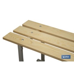 BANCO DE VESTUARIO MADERA L-1000 MM