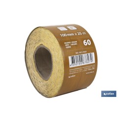 ROLLO LIJA DE PAPEL 100 X 25 M. G.60