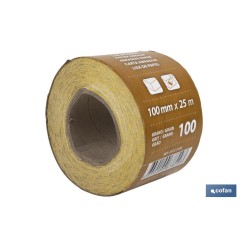 ROLLO LIJA DE PAPEL 100 X 25 M. G.100