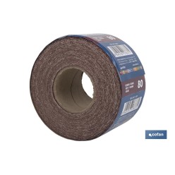 ROLLO LIJA TELA UNIVERSAL 100 X 25 M. G.80