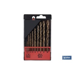 ESTUCHE BROCAS HSS-CO - MEDIDAS: 1 - 10 mm (10 pcs.)