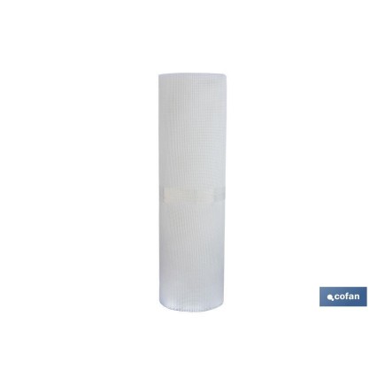 MALLA PLAST. CUADRADA JARDIN 5mm BLANCO 1x25m