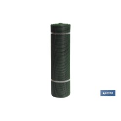 MALLA PLAST. CUADRADA JARDIN 10mm VERDE 1x25m