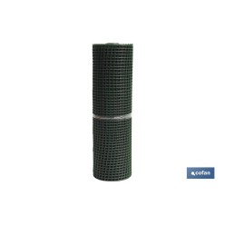 MALLA PLAST. CUADRADA JARDIN 20mm VERDE 1x25m