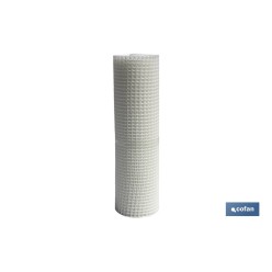 MALLA PLAST. CUADRADA JARDIN 20mm BLANCO 1x25m