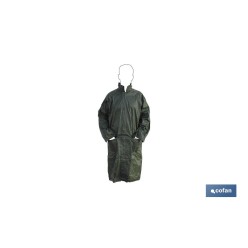 ABRIGO DE LLUVIA VERDE POLIESTER/PVC TALLA-XL