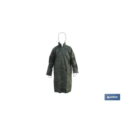 ABRIGO DE LLUVIA VERDE POLIESTER/PVC TALLA-XXL