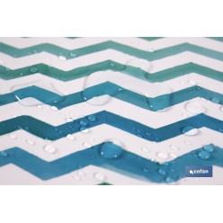 ROLLO MANTEL ANTIMANCHAS 1,40 x 25m 50% ALG/50% PVC.RAYADO