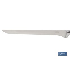 CUCHILLO JAMONERO/SALMONERO HOJA 25cm MODELO AGUACEJO ROJO