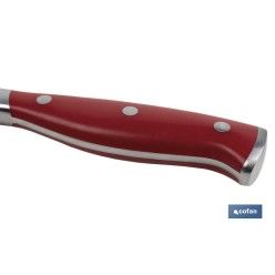 CUCHILLO JAMONERO/SALMONERO HOJA 25cm MODELO AGUACEJO ROJO