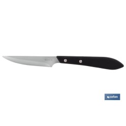 PACK 3 CUCHILLO DE MESA CON FILO HOJA 10cm  MODELO GULASH NEGRO