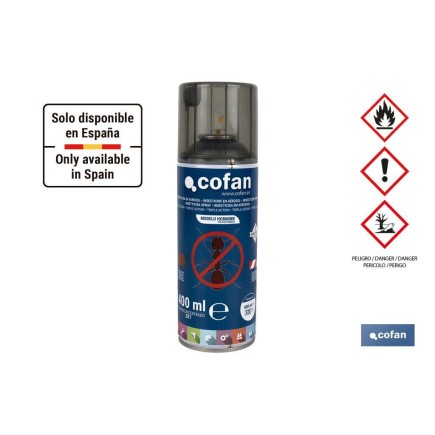 INSECTICIDA EN AEROSOL HORMIGAS TRIPLE ACCIÓN MODELO HORMIWE 400g