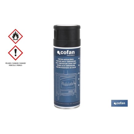 PINTURA ANTICALORICA NEGRA. 400ML