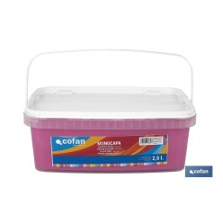 PINTURA PLÁSTICA MONOCAPA Magenta Suave (2,5 LT)