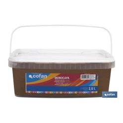 PINTURA PLÁSTICA MONOCAPA Marron Choco. (2,5 LT)