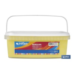 PINTURA PLÁSTICA MONOCAPA Amarillo Limón (2,5 LT)