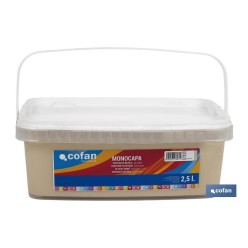 PINTURA PLÁSTICA MONOCAPA Beige (2,5 LT)