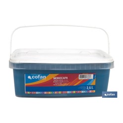 PINTURA PLÁSTICA MONOCAPA Azul Agua (2,5 LT)