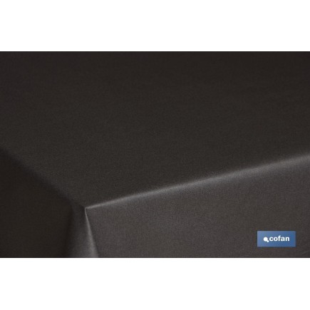 MANTEL ANTIMANCHAS RESINADO CONFECCIONADO 1,40 x 2.0 mt 50% ALG 50% POL.NEGRO