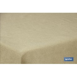 MANTEL ANTIMANCHAS RESINADO CONFECCIONADO 1,40 X1,80 M 50 % ALG 50% POL DORADO