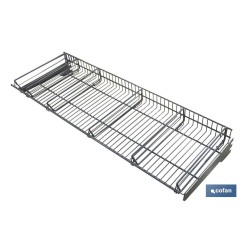 CESTA 5 HUECOS PARA EXPOSITORES 1000X400MM.