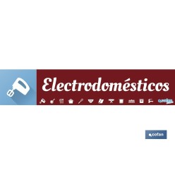 SEÑALETICA IMANTADA PARA EXPOSITOR 975 X 200 MM - ELECTRODOMÉSTICOS