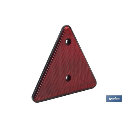 CATADIÓPTRICO TRIÁNGULO ROJO 165 X 145 MM CON AGUJEROS