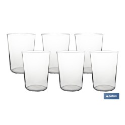 PACK 6 VASOS DE SIDRA CRISTAL FINO BRILLANTE 50 CL