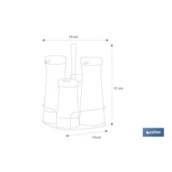 SET ACEITERA  INOX 230ml-120ml