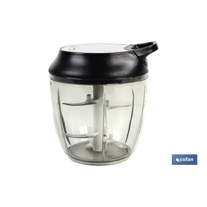 PICADORA MANUAL, TAPA Y ACCESORIO BATIDOR 900 ML