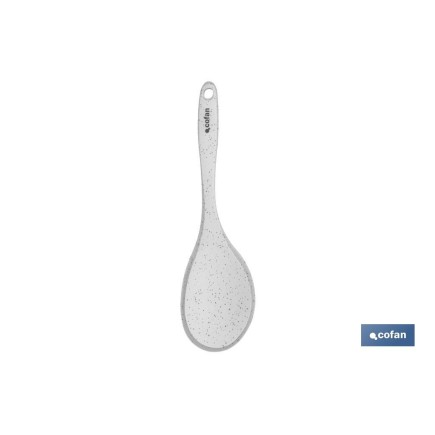 CUCHARA DE COCINA DE SILICONA BLANCA MODELO BACH 30 CM