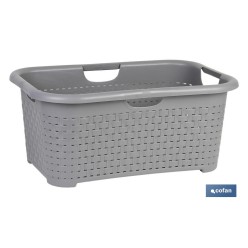 CESTA MULTIUSOS GRIS 59 X 38 X 26 CM