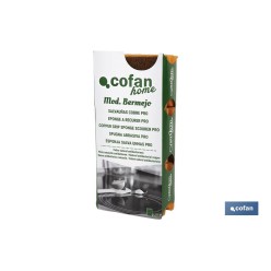 PACK DE 3 ESTROPAJOS SALVAUÑAS COBRE PRO ANTIBACTERIANO NATURALventa unitaria