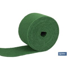 ROLLO ESTROPAJO FIBRA FUERTE VERDE 14X6 m