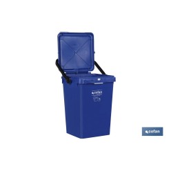 CONTENEDOR AZUL PARA PAPEL-CARTON 25L.