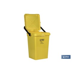 CONTENEDOR AMARILLO PARA PLASTICOS-LATAS, 25L.