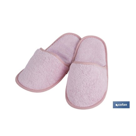 ZAPATILLAS BAÑO ROSA CLARO GAMA  FLOR TALLA.L