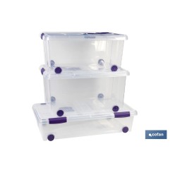 CAJA ORDENACION CON RUEDAS 30L MODELO RICORDI 73X41X18cm