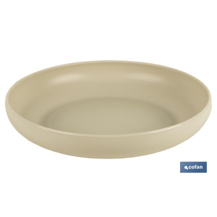 PLATO BEIGE 20cm MODELO NARA 850ml