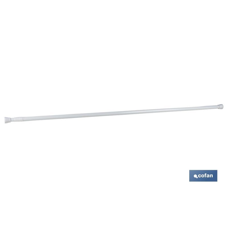 BARRA CORTINA EXTENSIBLE (PRESIÓN)  WHITE 61-91 cm