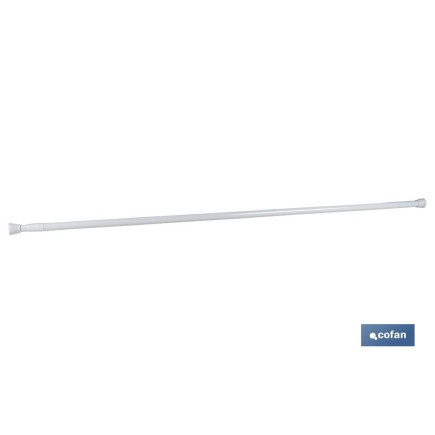 BARRA CORTINA EXTENSIBLE (PRESIÓN) WHITE 137-228cm