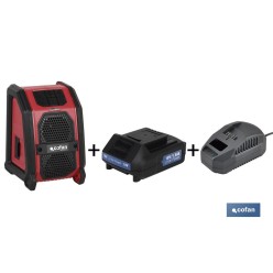 PACK DE ALTAVOZ BLUETOOTH, BATERIA 1.5AH Y CARGADOR