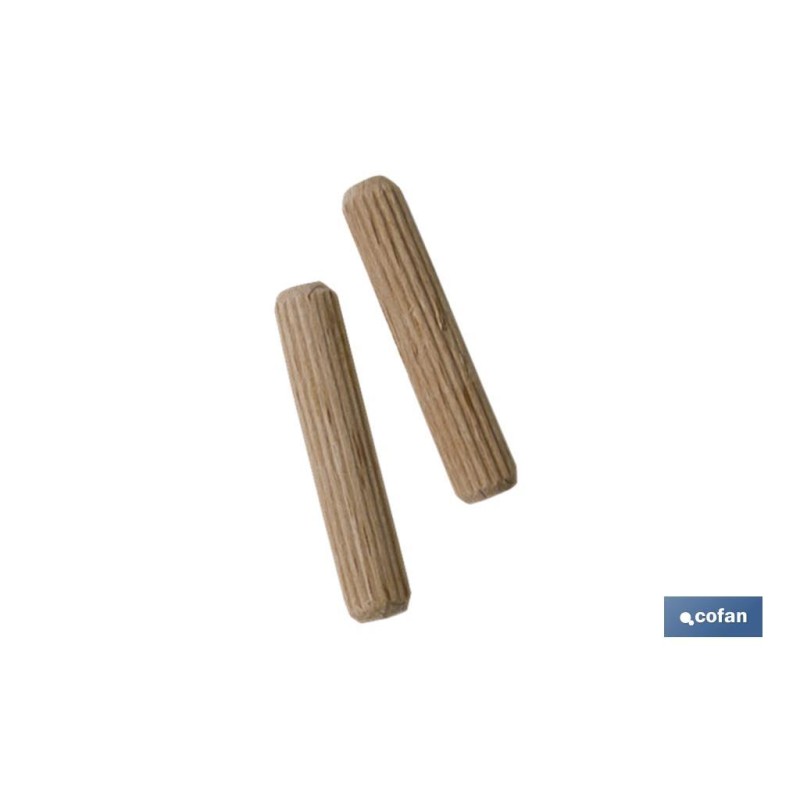 BL 7 UDS ESPIGA DE MADERA 10MM